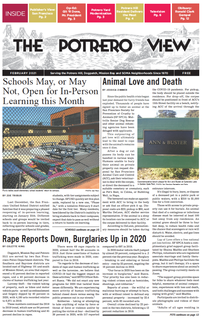 View February 2021 issue front page