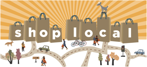 Graphic: "Shop Local"