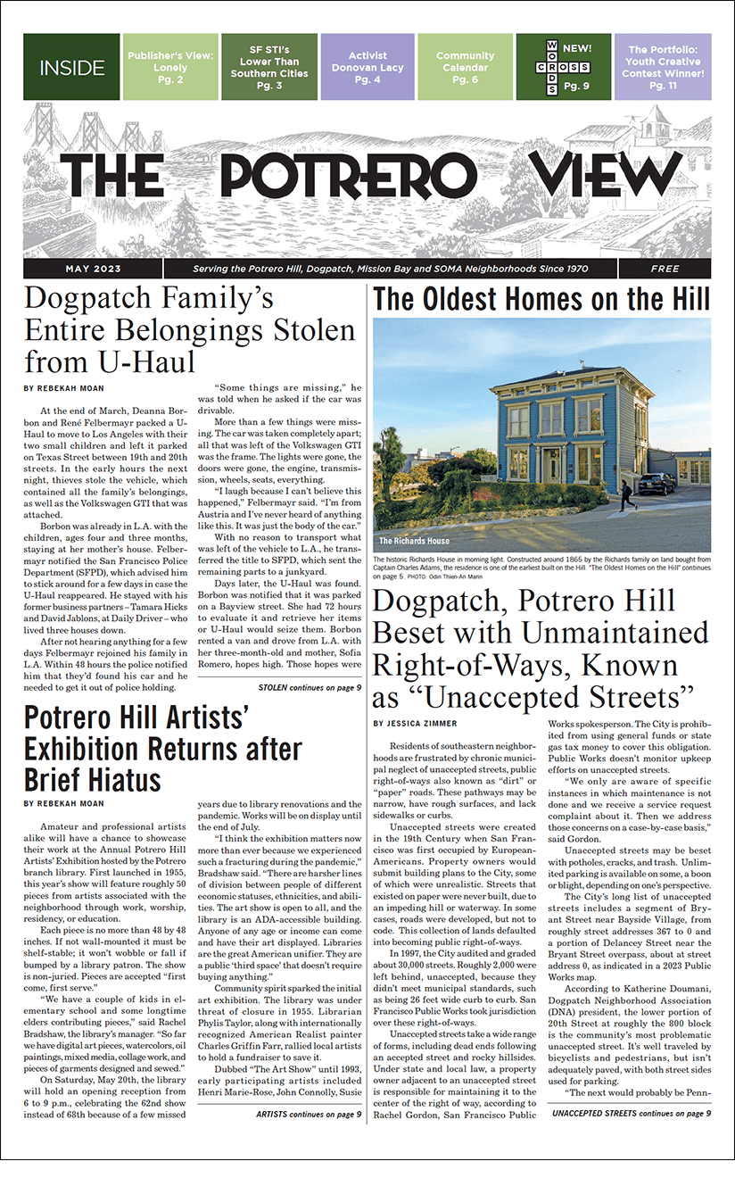Image of Potrero View May 2023 issue cover